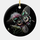 mooi-vlinder-bloem keramisch ornament (Achterkant)
