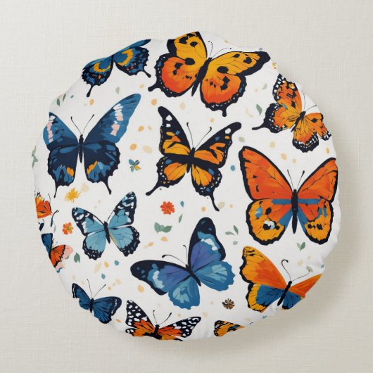 Mooi vlinder design kussen (Achterkant)