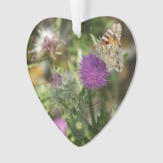 Mooi Vlinder Hart Ornament (voorkant)
