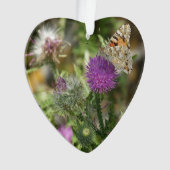Mooi Vlinder Hart Ornament (voorkant)