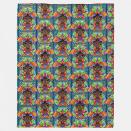 Mooi vlinder meisje fleece deken