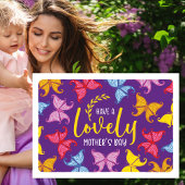 Mooi Vlinder Moederdag Kaart