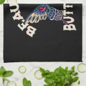 mooi-vlinder-retro-vector-art-illustratie- theedoek (Gevouwen)