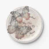 Mooi vlinder Vrijgezellenfeest Papieren Bordje (Voorkant)