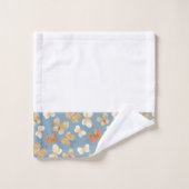 Mooi vlinderpatroon blauw bad handdoek (Wasdoekje)