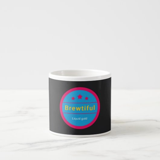 Mooi, vloeibaar goud, espresso Mok (Voorkant)