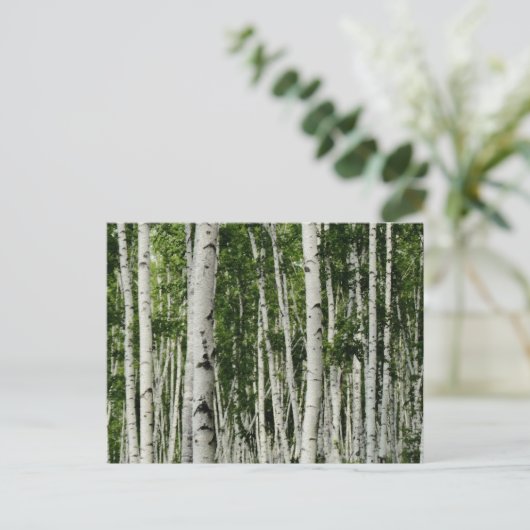 Mooi vogelbos briefkaart (Staand voorkant)