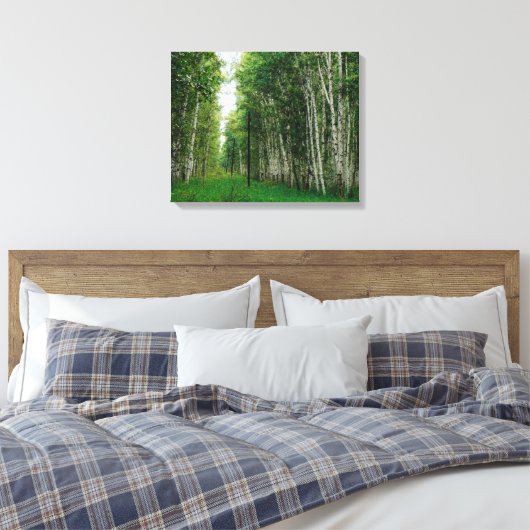 Mooi vogelbos canvas afdruk (Insitu (Slaapkamer))