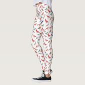 Mooi vogelpatroon leggings (Links)