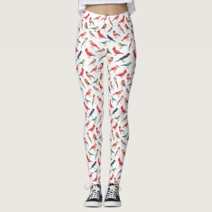 Mooi vogelpatroon leggings