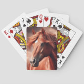 Mooi volbloed paard pokerkaarten (Achterkant)