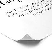 Mooi voor altijd in onze harten, Zwarte herdenking Poster (Hoek)