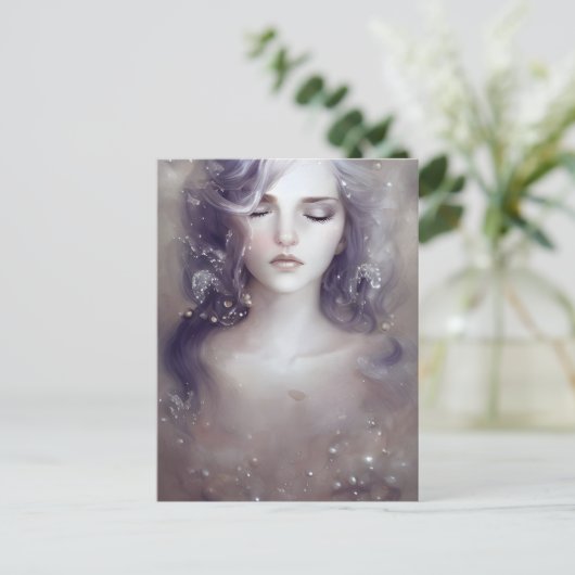 Mooi Vreedzaam Vrouw Briefkaart (Staand voorkant)