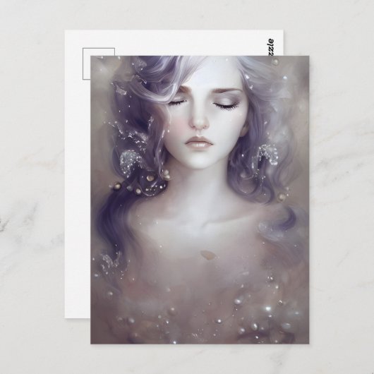 Mooi Vreedzaam Vrouw Briefkaart (Voorkant / Achterkant)