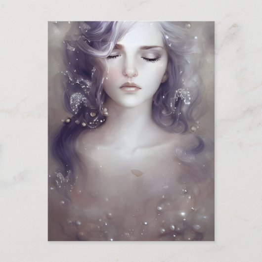 Mooi Vreedzaam Vrouw Briefkaart (Voorkant)