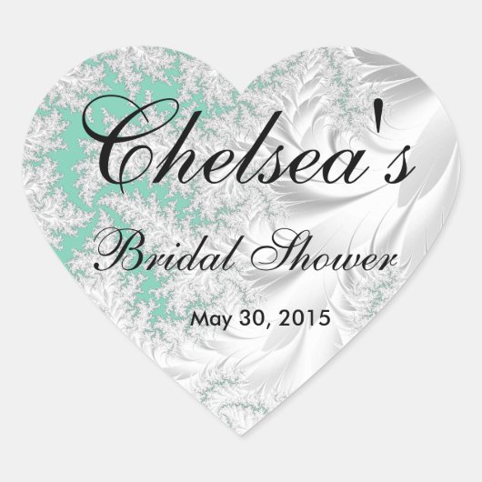 Mooi Vrijgezellenfeest | DIY Achtergrondkleur Hart Sticker (Voorkant)