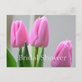 mooi vrijgezellenfeest met roze lentesroop uitnodiging briefkaart