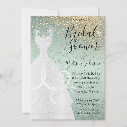 Mooi Vrijgezellenfeest - Mint Green Kaart (Voorkant)