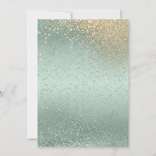 Mooi Vrijgezellenfeest - Mint Green Kaart (Achterkant)