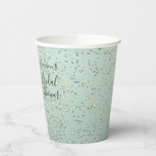 Mooi Vrijgezellenfeest - Mint Green Papieren Bekers (Links)