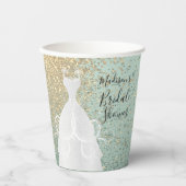 Mooi Vrijgezellenfeest - Mint Green Papieren Bekers (Voorkant)