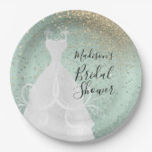 Mooi Vrijgezellenfeest - Mint Green Papieren Bordje (Voorkant)