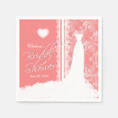 Mooi Vrijgezellenfeest op koraal Servetten (Voorkant)