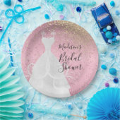 Mooi Vrijgezellenfeest - PInk-Borden Papieren Bordje (Feest)