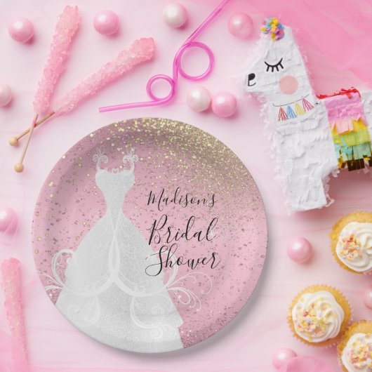 Mooi Vrijgezellenfeest - PInk-Borden Papieren Bordje (Feest)