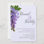 Mooi Vrijgezellenfeest van Wisteria Brunch Kaart (Voorkant)