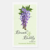 Mooi Vrijgezellenfeest van Wisteria Brunch Servet (Voorkant)