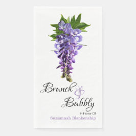 Mooi Vrijgezellenfeest van Wisteria Brunch Servet