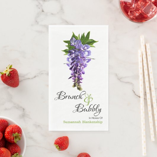 Mooi Vrijgezellenfeest van Wisteria Brunch Servet (Insitu)