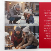 Mooi vrolijk en helder foto drieluik wenskaart (Binnenzijde eerst)