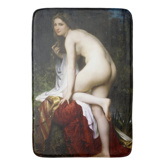 Mooi Vrouw Bather (door Bouguereau) Badmat (Voorkant Verticaal)