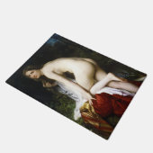 Mooi Vrouw Bather (door Bouguereau) Deurmat (Schuin)