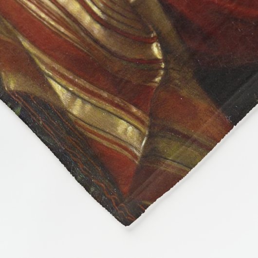 Mooi Vrouw Bather (door Bouguereau) Fleece Deken (Hoek)