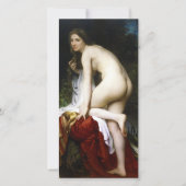 Mooi Vrouw Bather (door Bouguereau) Kaart (Voorkant)
