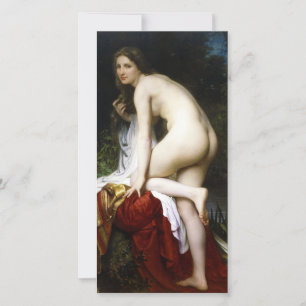 Mooi Vrouw Bather (door Bouguereau) Kaart