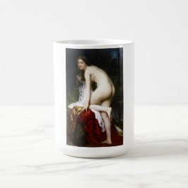 Mooi Vrouw Bather (door Bouguereau) Koffiemok