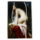 Mooi Vrouw Bather (door Bouguereau) Medium Cadeauzakje (Voorkant)