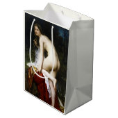 Mooi Vrouw Bather (door Bouguereau) Medium Cadeauzakje (Achterkant Gekanteld)