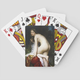 Mooi Vrouw Bather (door Bouguereau) Pokerkaarten