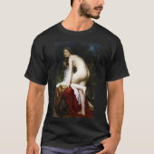 Mooi Vrouw Bather (door Bouguereau) T-shirt (Voorkant)