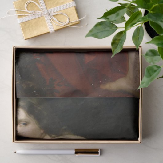 Mooi Vrouw Bather (door Bouguereau) Tissuepapier (Geschenk)