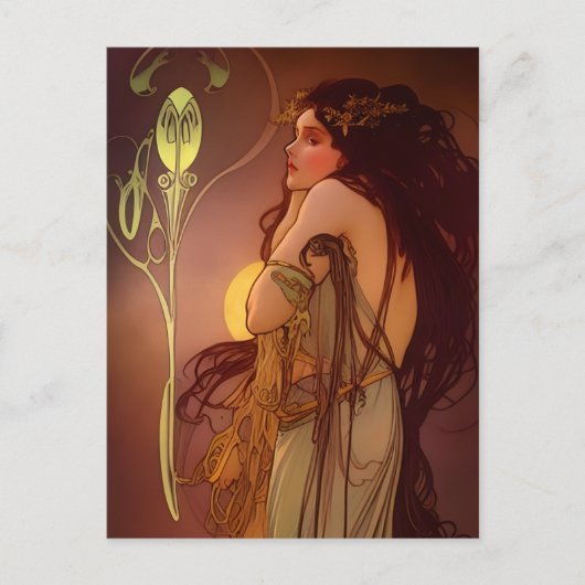 Mooi  Vrouw Briefkaart (Voorkant)