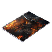 Mooi Vrouw Halloween Spooky Witch Portrait Notitieboek (Linkerzijde)