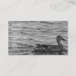Mooi Vrouw Mallard Duck Visitekaartje