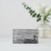 Mooi Vrouw Mallard Duck Visitekaartje (Staand voorkant)