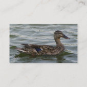 Mooi Vrouw Mallard Duck Visitekaartje (Achterkant)